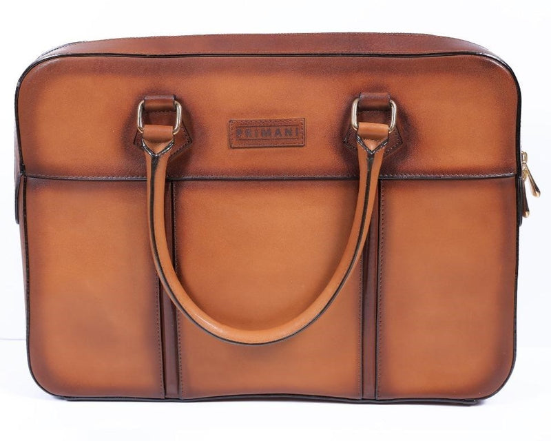 Primani Men's Business Leather Briefcase Bag